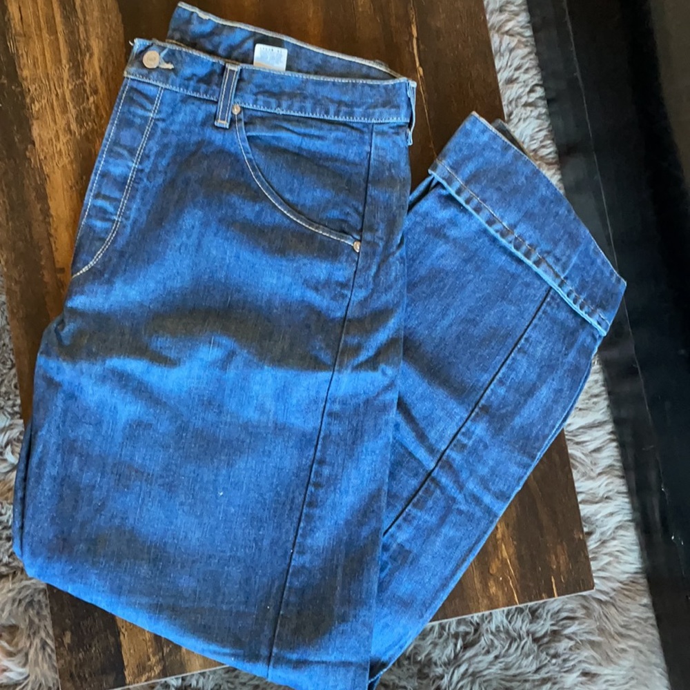 Rare Vintage Levi's 821 Engineer Dk wash zip fly